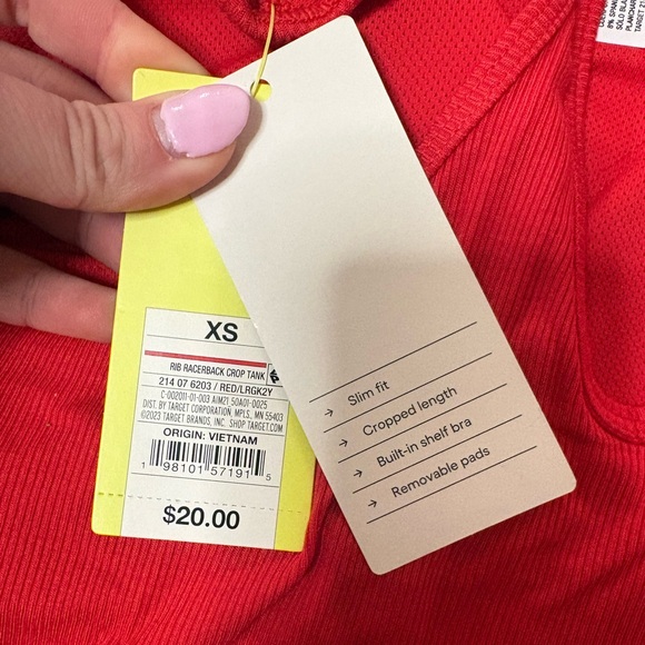 Target Athletic Red Racerback Tank Top - Picture 3 of 3